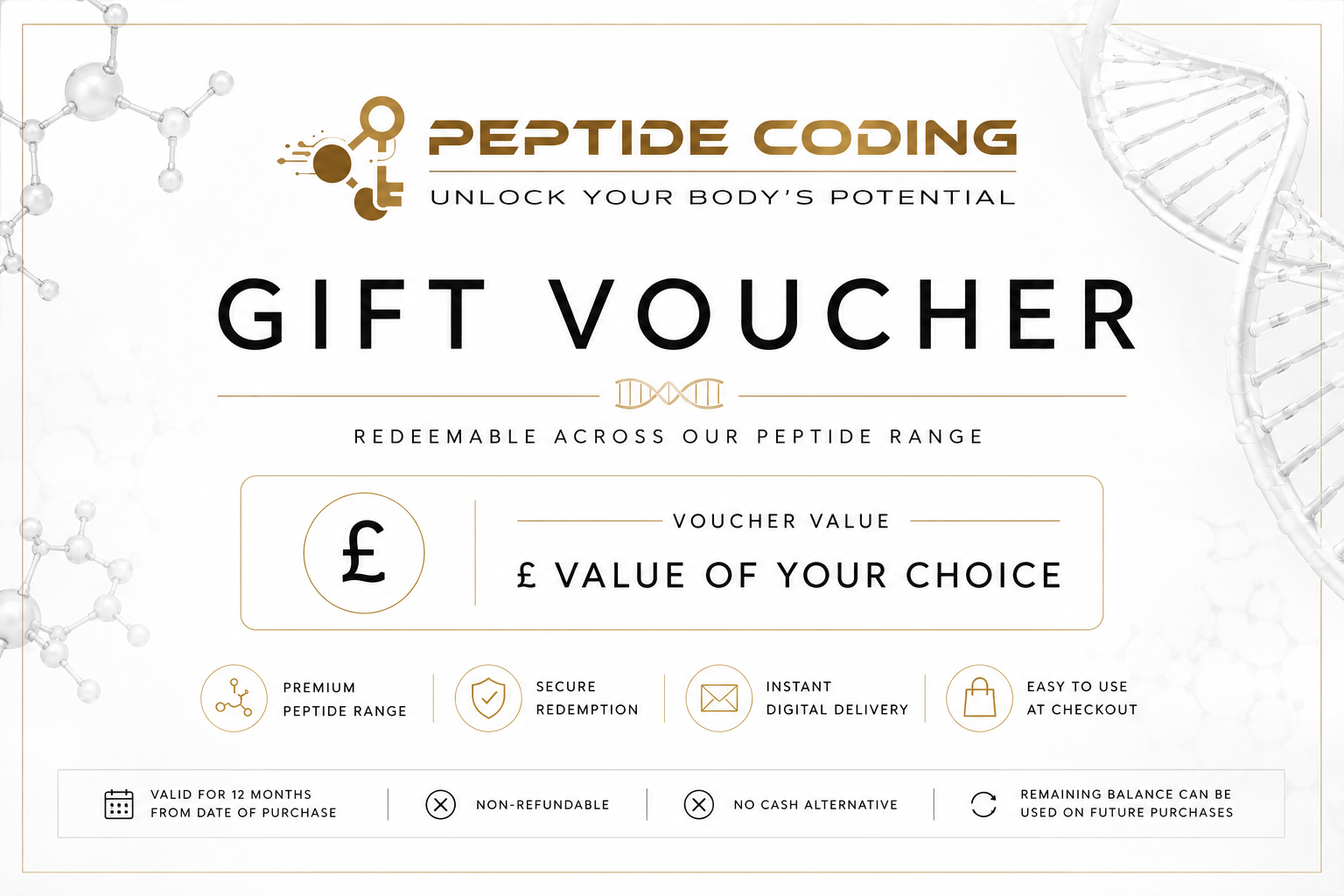 Peptide Coding Gift Voucher